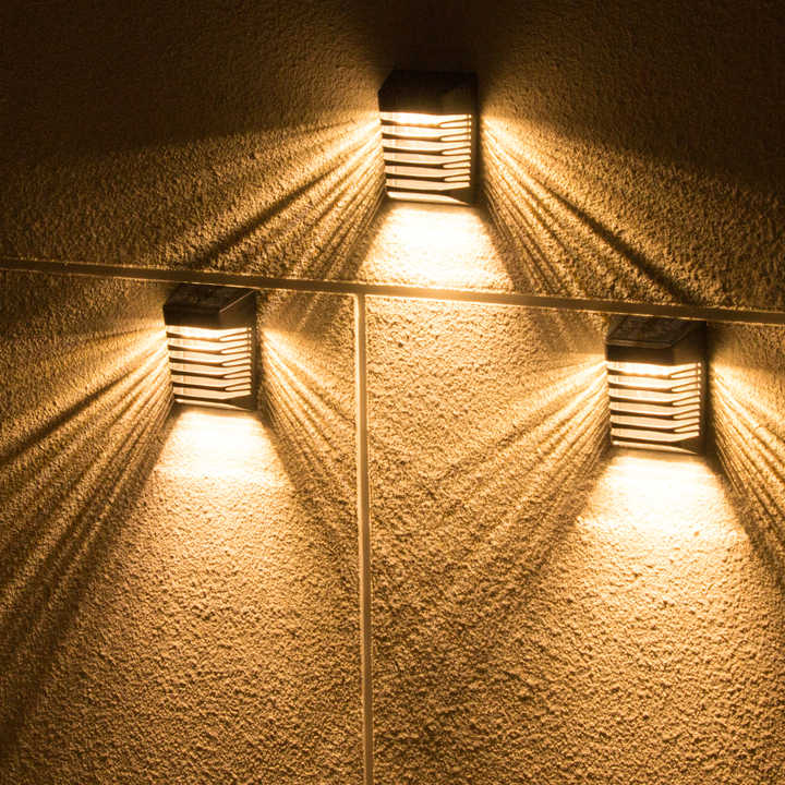 Solar Led Garden Wall Lamp - Solar - Powered Outdoor Lighting For Patio And Garden