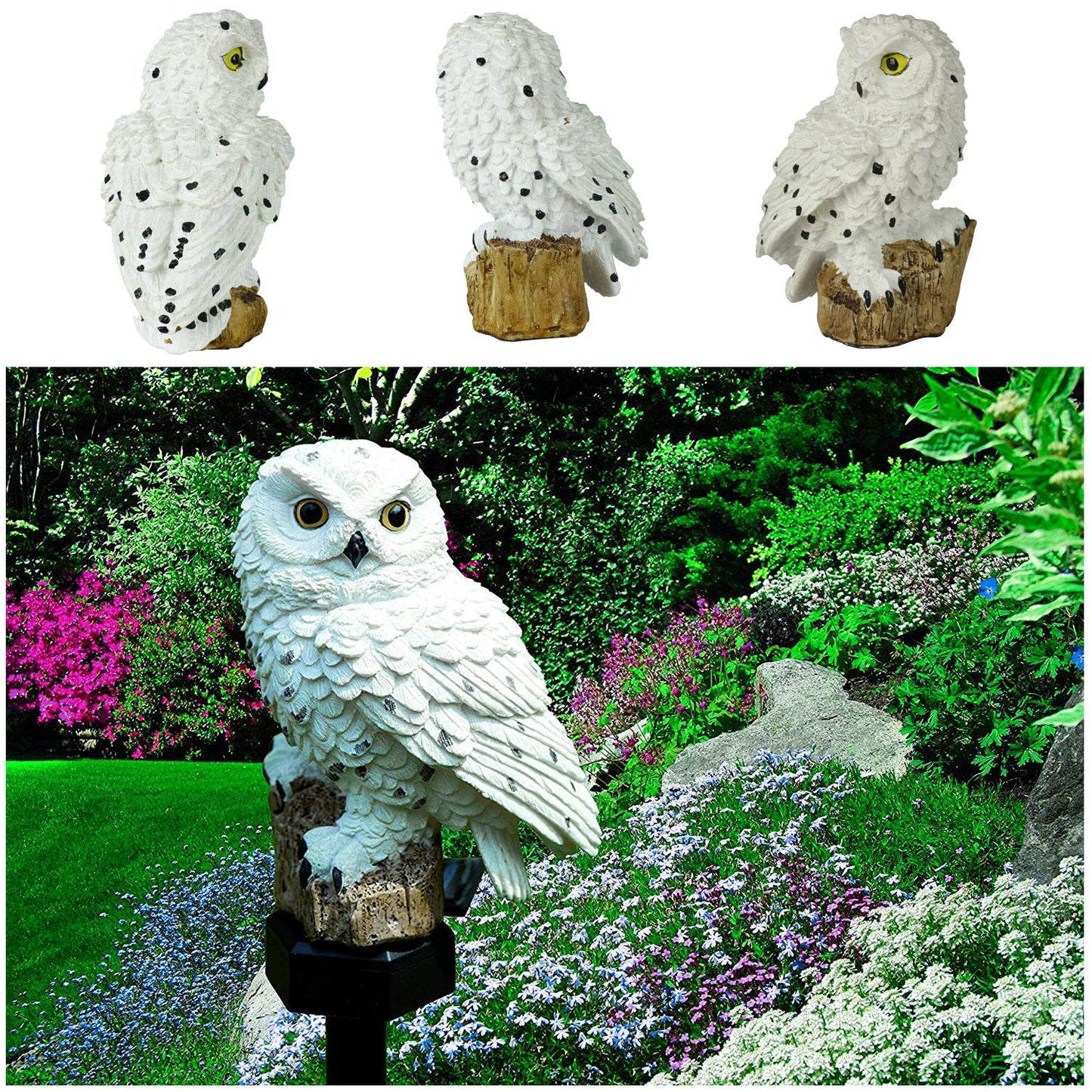 Solar Garden Light Owl - Led Outdoor Light For Garden Patio And Balcony Weatherproof