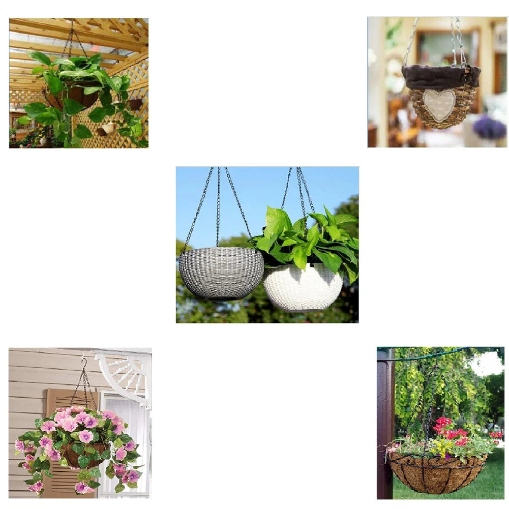Stable Plant Hangers with Chains - Robust Suspension for Flower Pots and Garden Plants