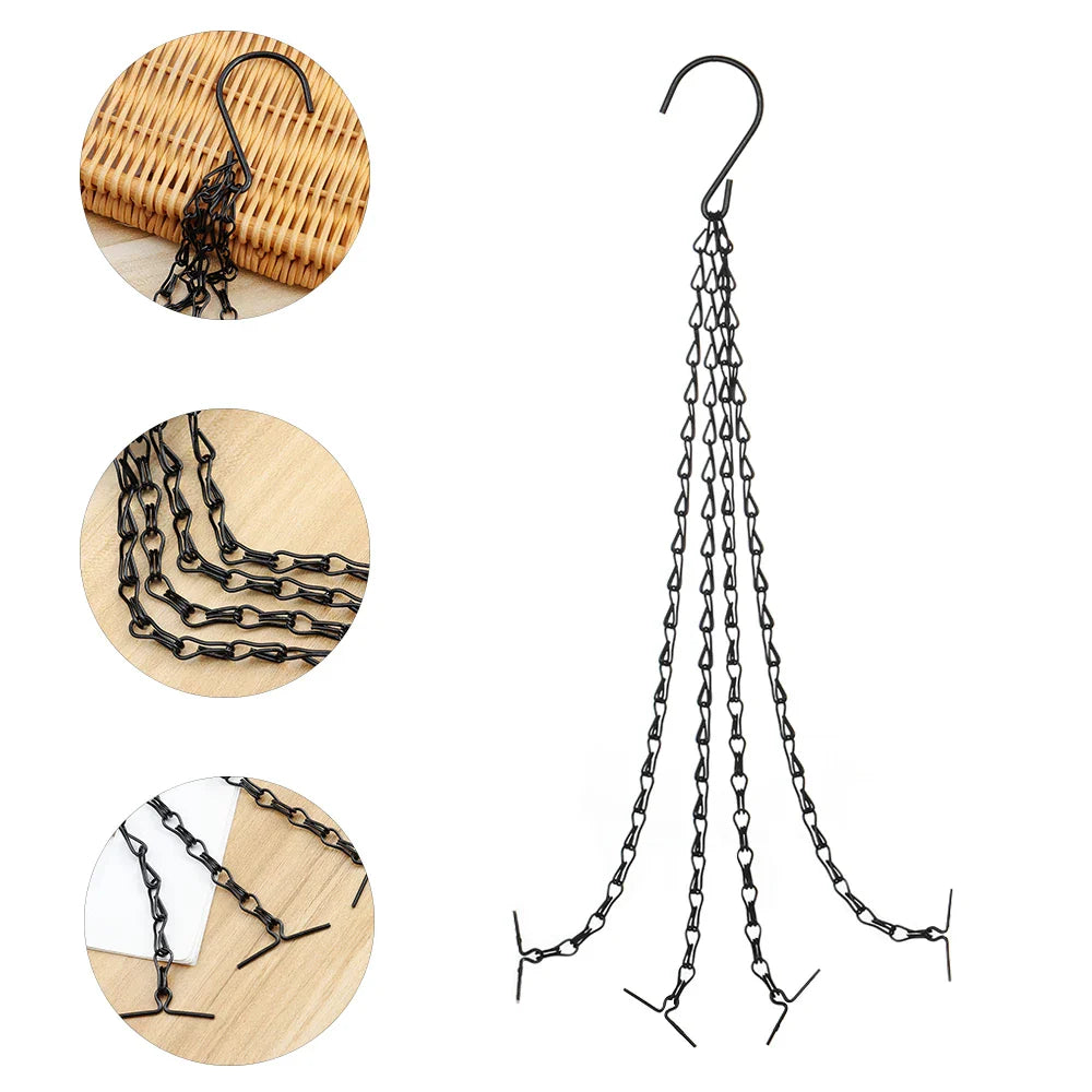 Stable Plant Hangers with Chains - Robust Suspension for Flower Pots and Garden Plants