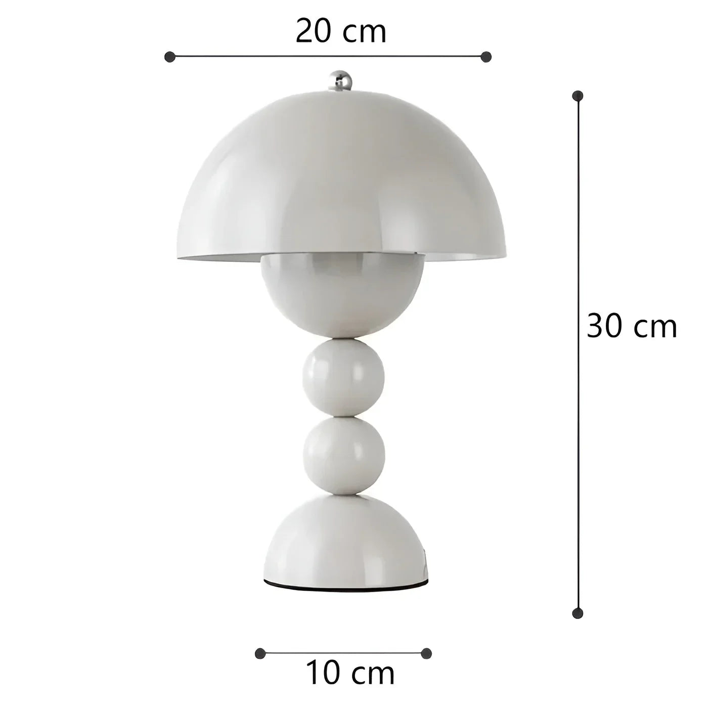 Modern Table Lamp in Scandinavian Design with Gold Accents