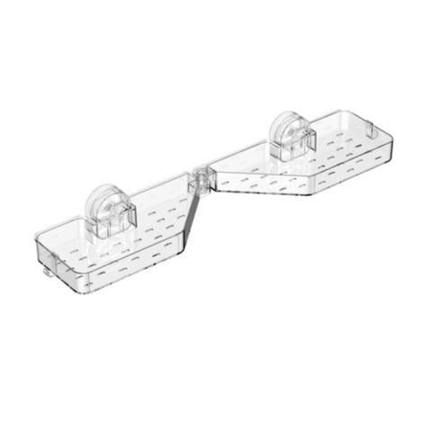 Foldable Bathroom Suction Cup Shelf