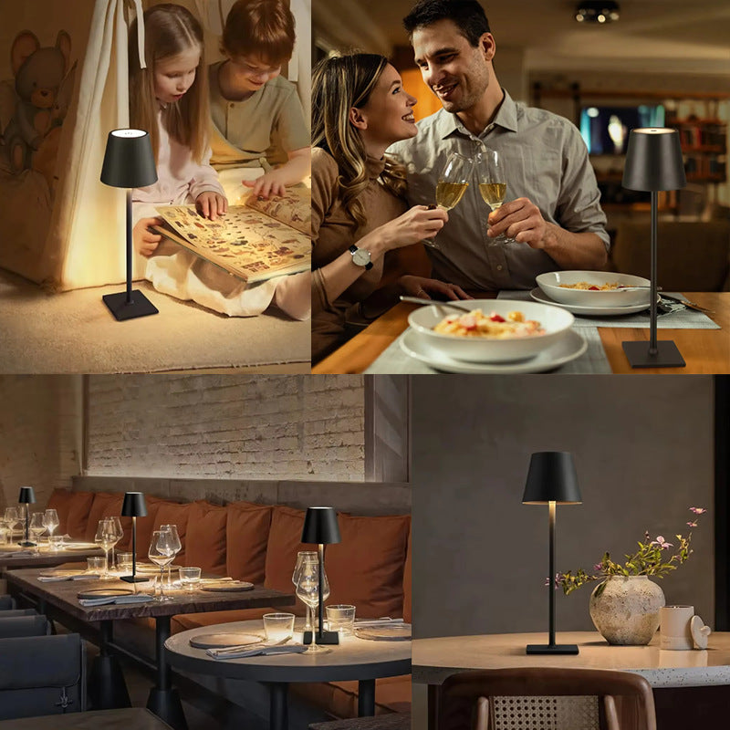 Elegant Led Table Lamp With Rechargeable Battery