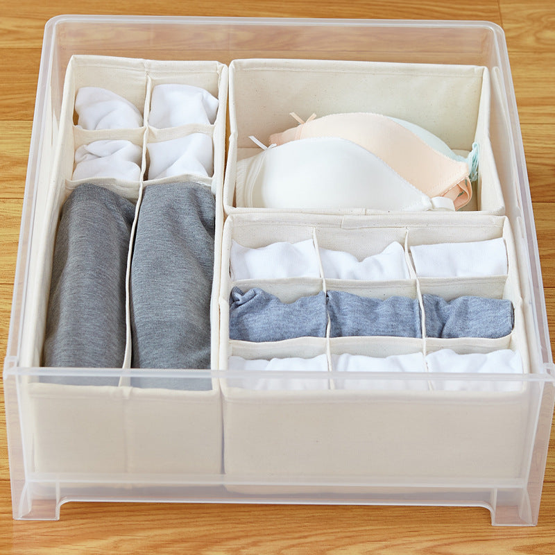 Foldable Clothing Organizer Box with Compartments