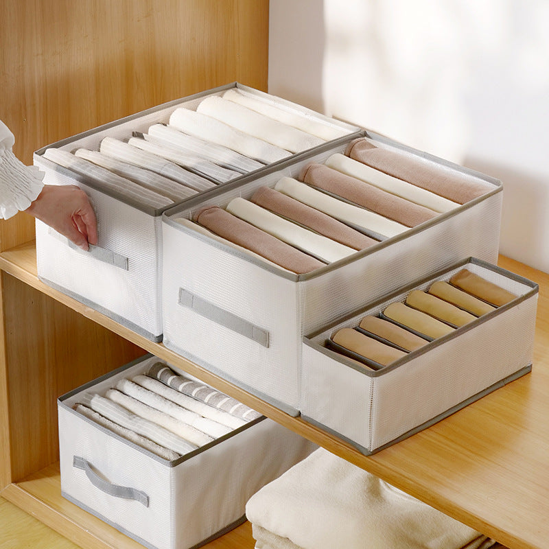 Foldable Clothing Organizer Box with Compartments