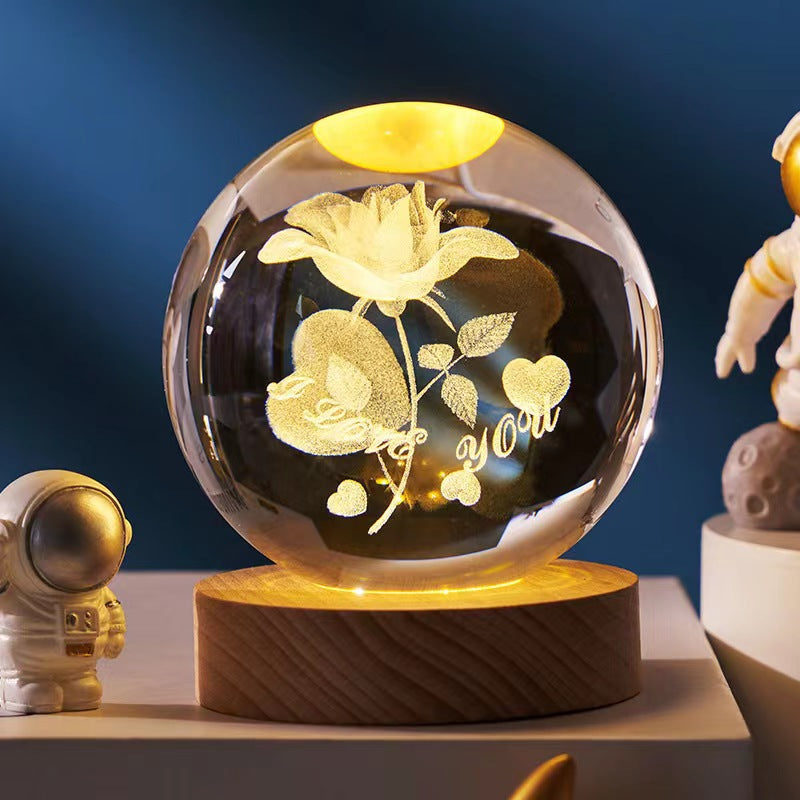 Luminous Moon Crystal Ball