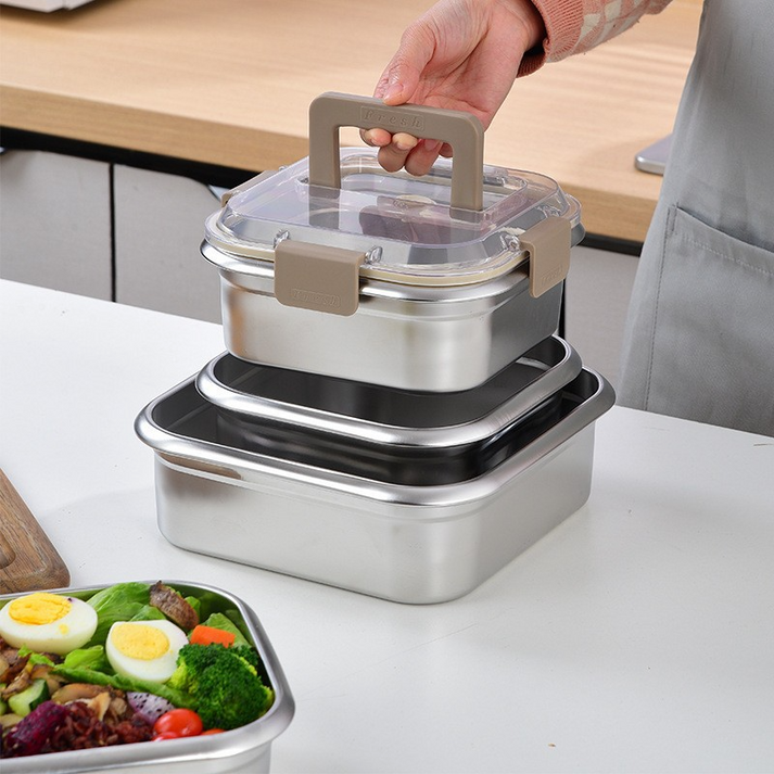 Portable Stainless Steel Cling Box 1600ml