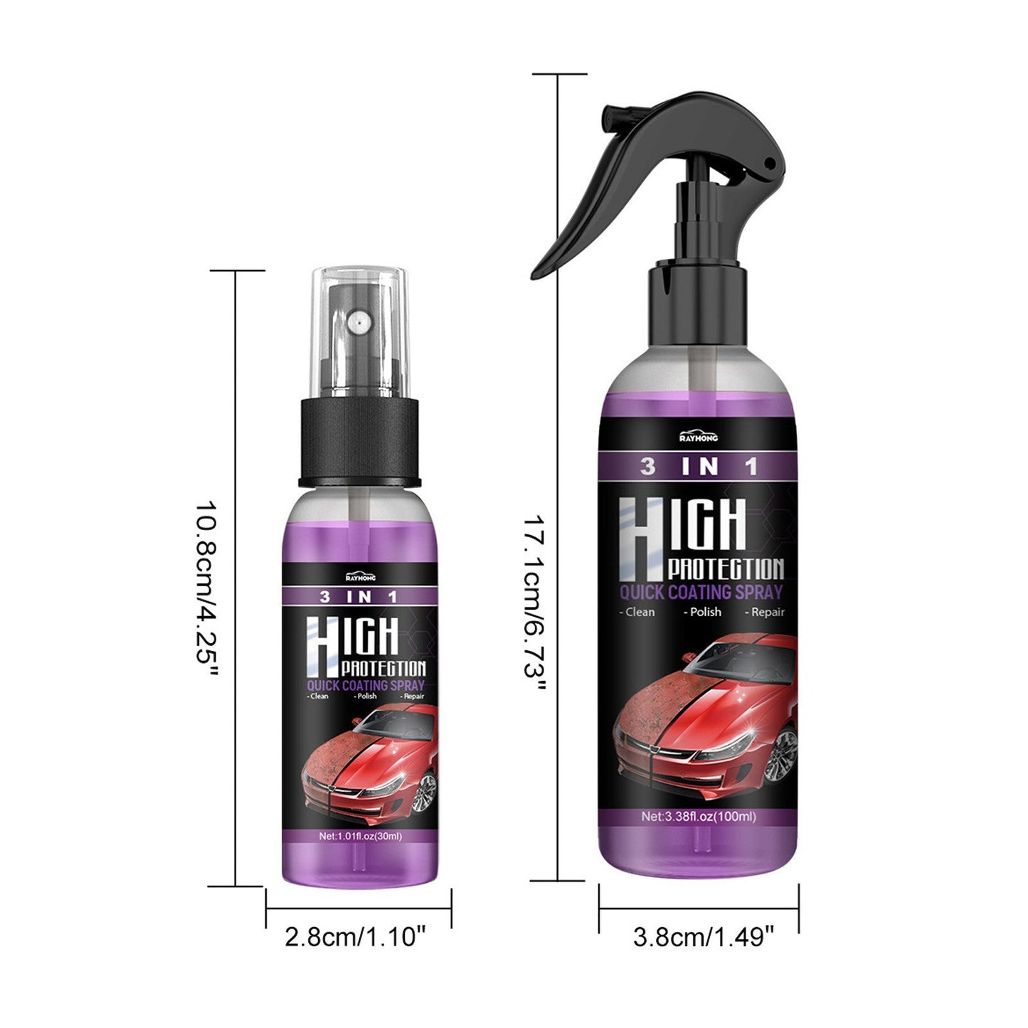 3-in-1 Enhanced Car Coating Spray
