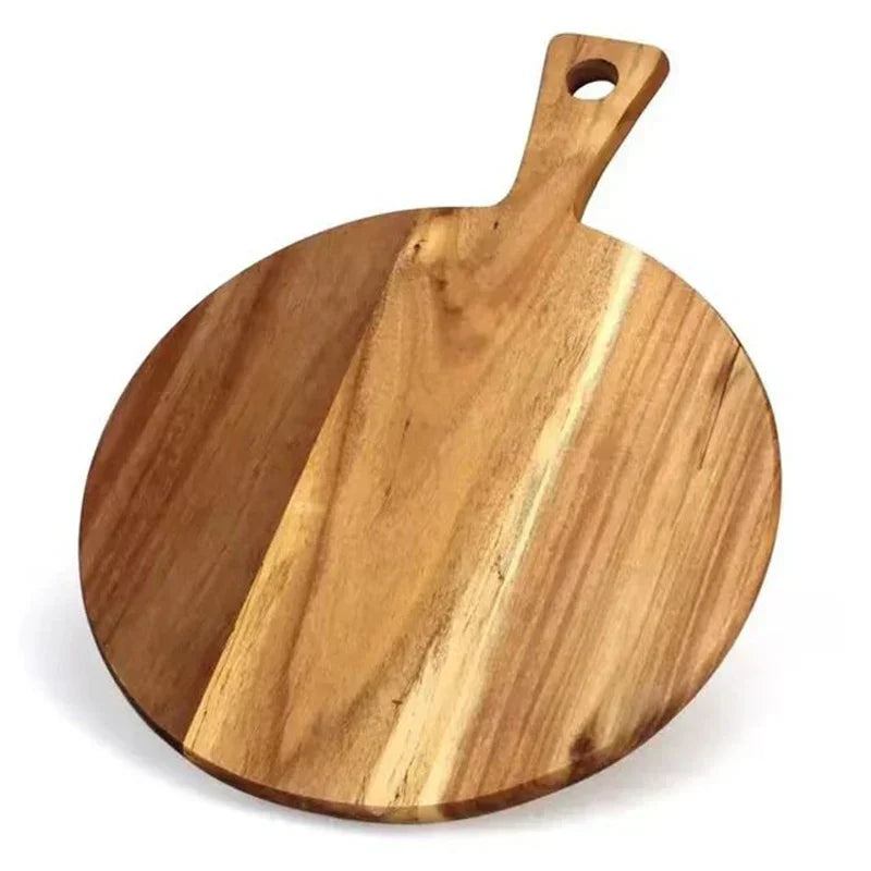 Acacia Wood Pizza Peel and Serving Board with Handle
