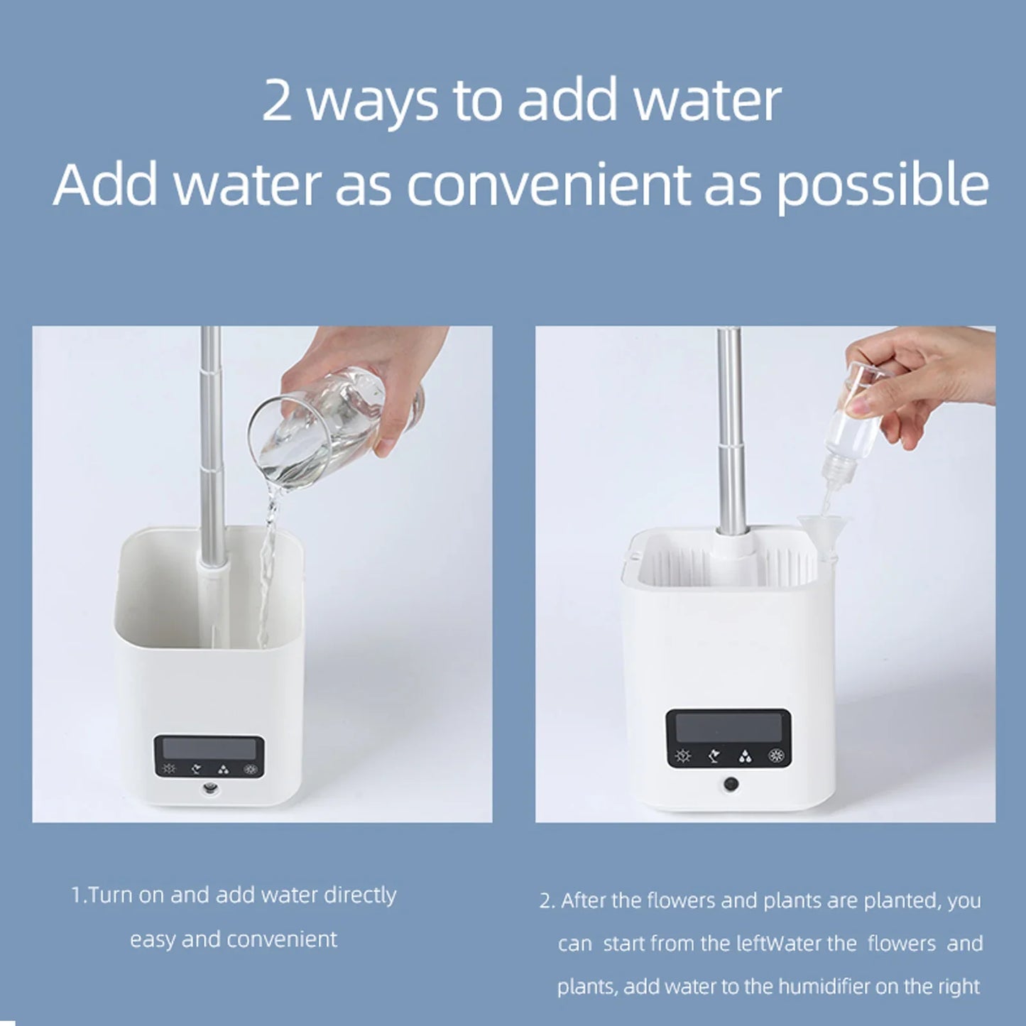 Multifunctional Smart Hydroponic Plant Pot with Calendar , Diffuser and Desk Lamp
