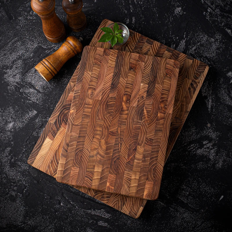 Wooden Chopping Block - High - Quality Chopping Board Made From End Grain Wood for Professional and Amateur Chefs