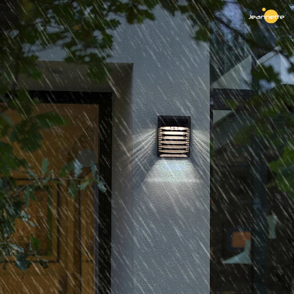 Solar Led Garden Wall Lamp - Solar - Powered Outdoor Lighting For Patio And Garden