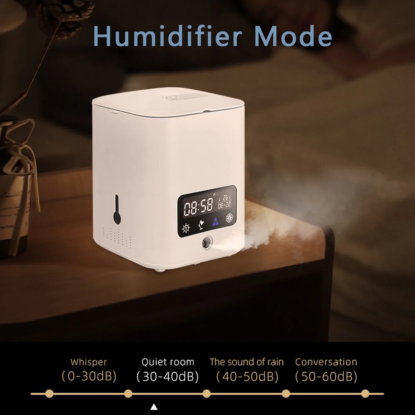 Multifunctional Smart Hydroponic Plant Pot with Calendar , Diffuser and Desk Lamp