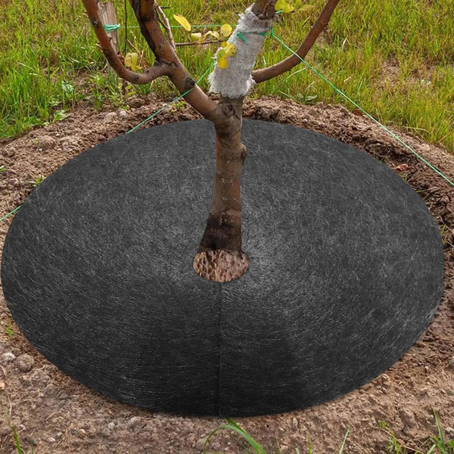 Weed Fleece Tree Disc - Breathable Root Protection Mat for Garden and Plants
