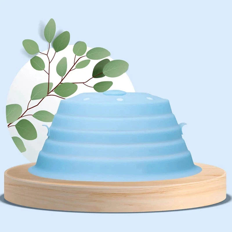 2 in 1 Foldable Microwave Cover and Anti-Heat Handle