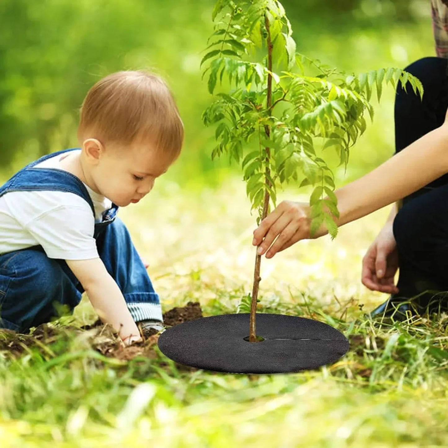 Weed Fleece Tree Disc - Breathable Root Protection Mat for Garden and Plants