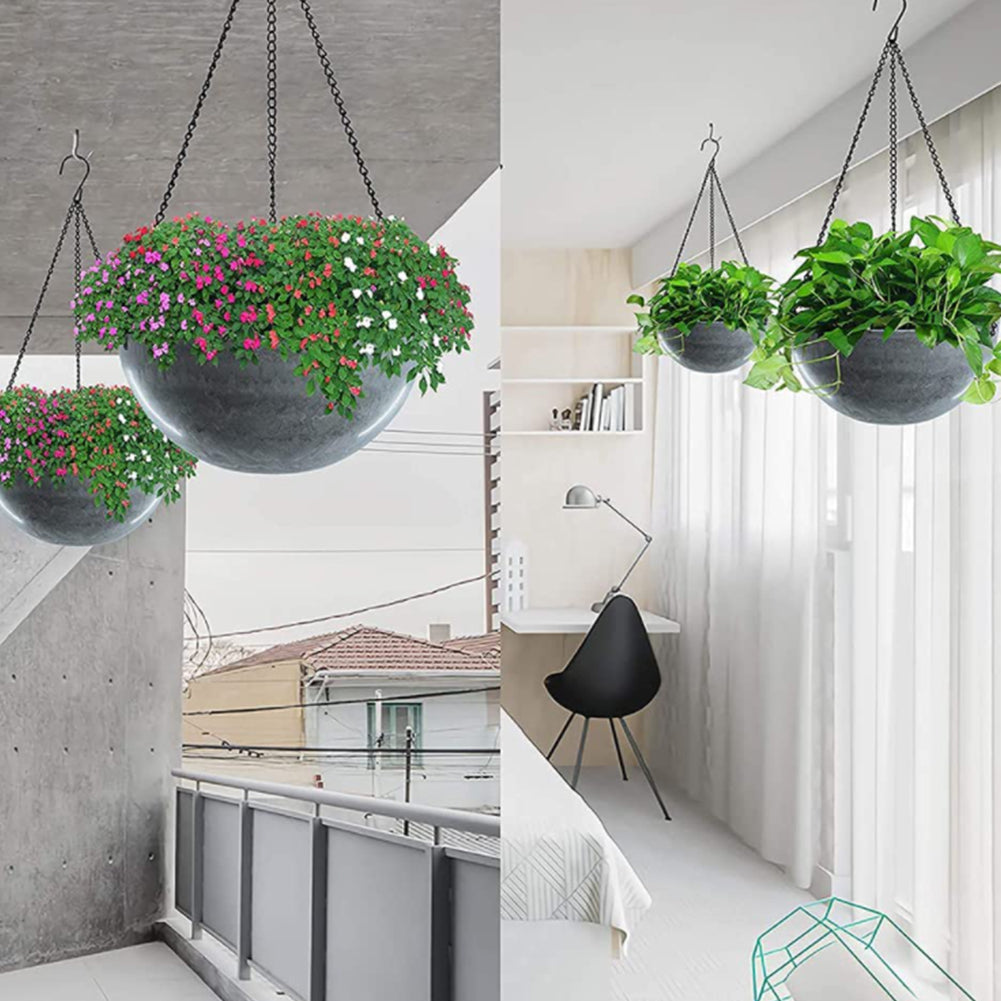 Stable Plant Hangers with Chains - Robust Suspension for Flower Pots and Garden Plants