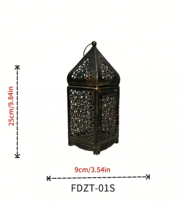 Vintage Lantern In Bronze Design