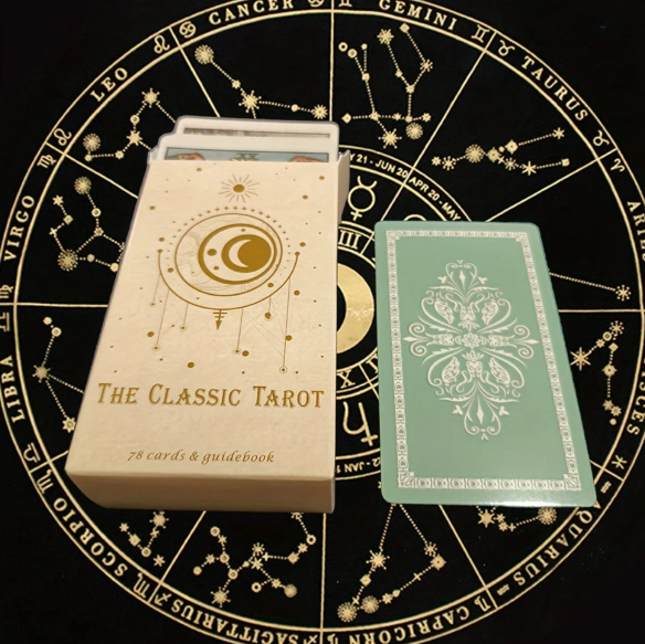Traditional tarot deck with 78 cards