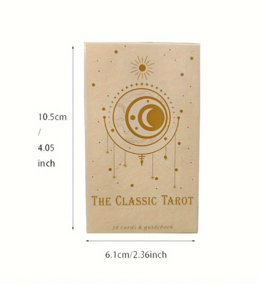 Traditional tarot deck with 78 cards