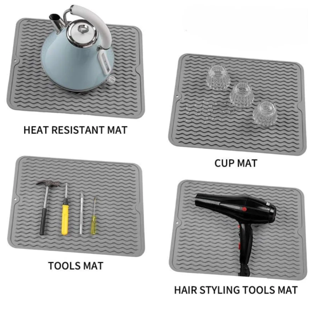 Sustainable Silicone Drip Mat - Versatile and Heat-Resistant