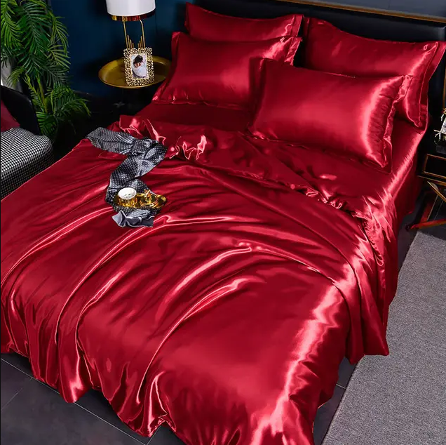 Premium Plain Satin Bed Linen