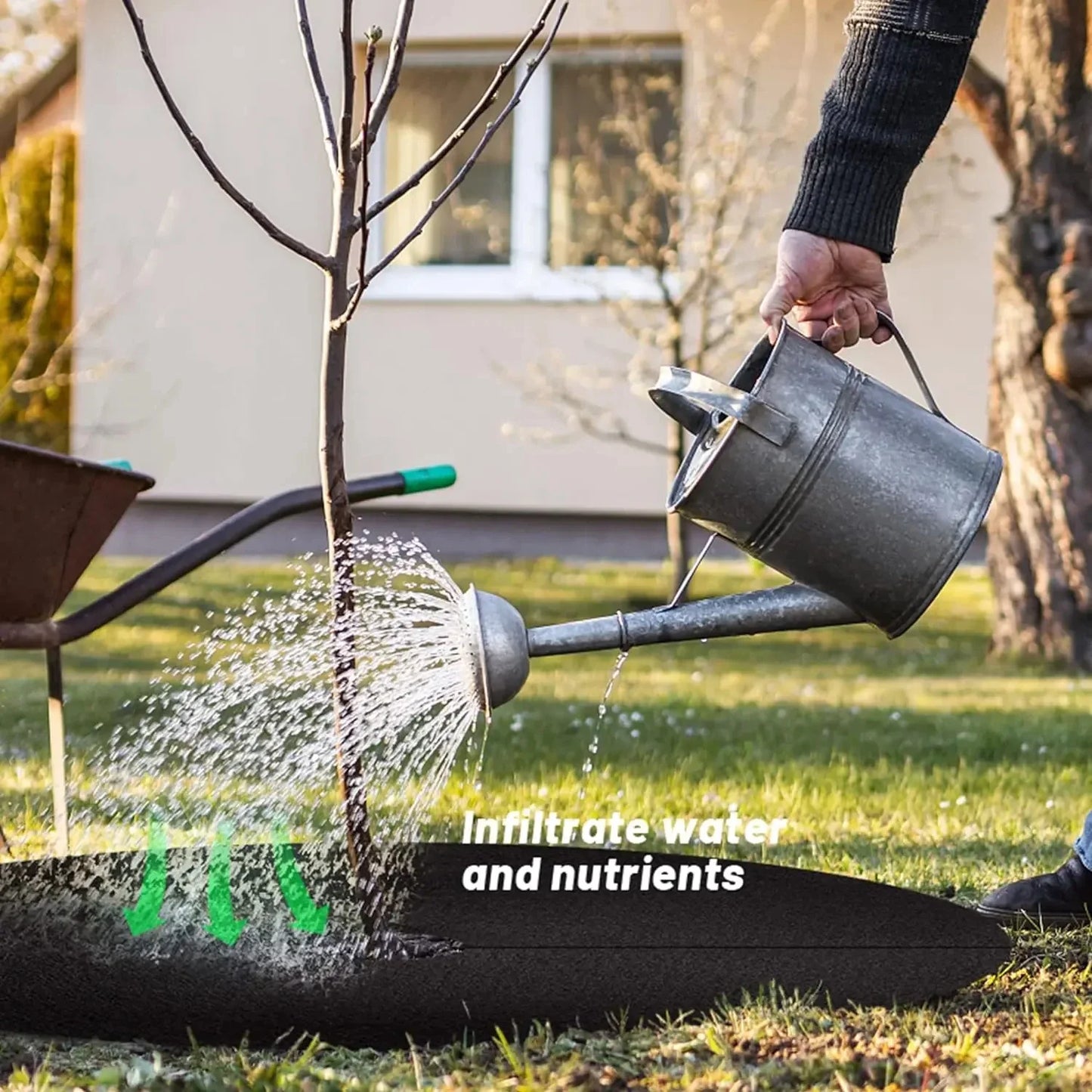 Weed Fleece Tree Disc - Breathable Root Protection Mat for Garden and Plants