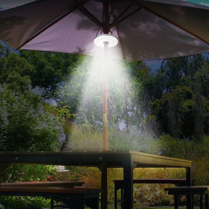 Solar Led Camping Lamp - Portable Hanging Tent Lighting For Outdoor Activities