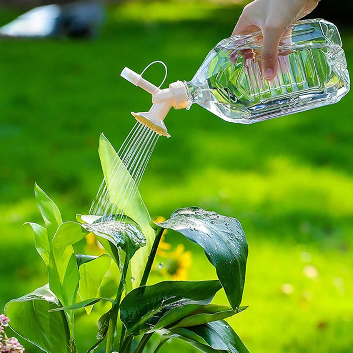2 - In-1 Double - Cap Bottle Spray Nozzle - Mini Spray Head for Garden Irrigation