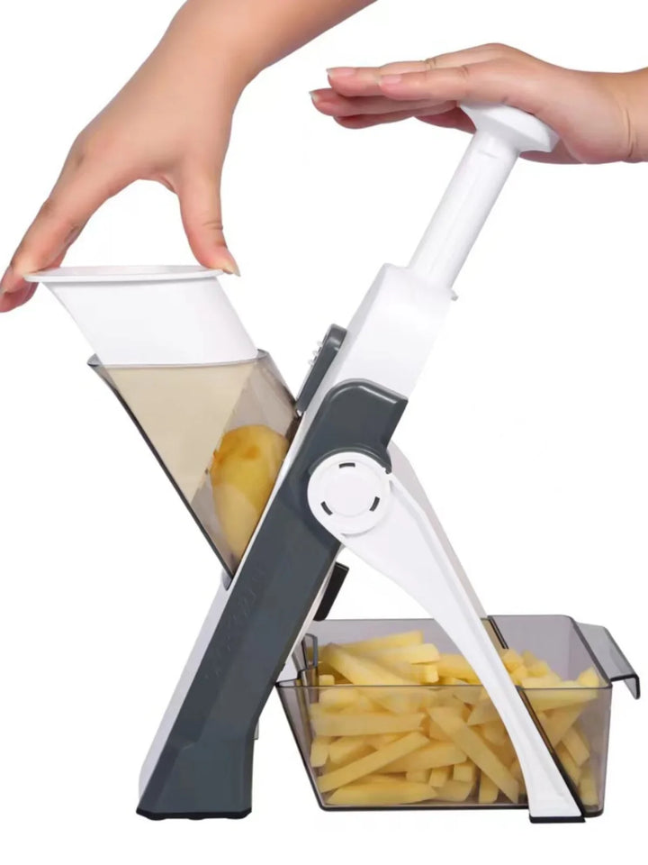 Safe 5 - In-1 Vegetable Slicer With Collecting Tray 1 + 1 Free