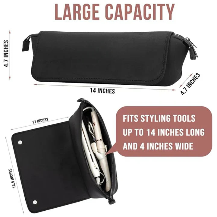 2-in-1 Hair Tool Travel Bag & Heat-Resistant Pad
