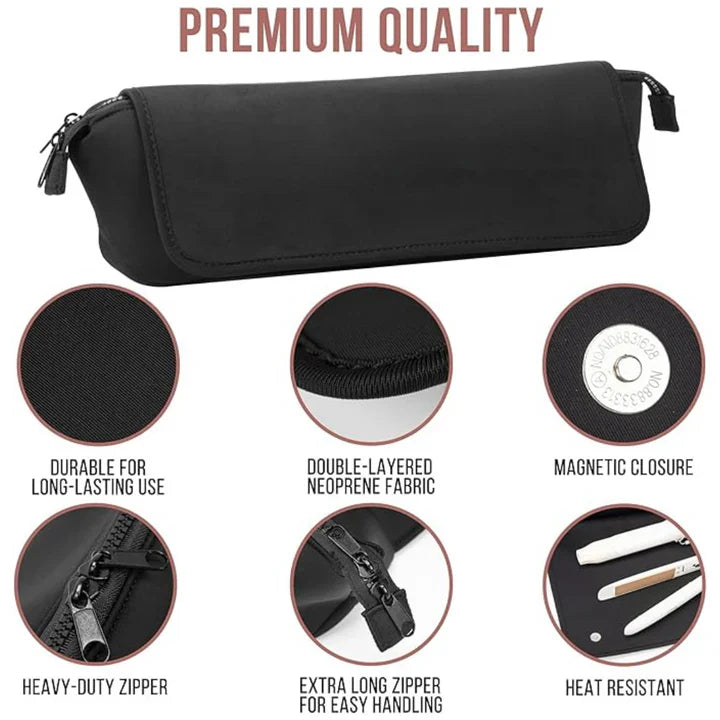 2-in-1 Hair Tool Travel Bag & Heat-Resistant Pad