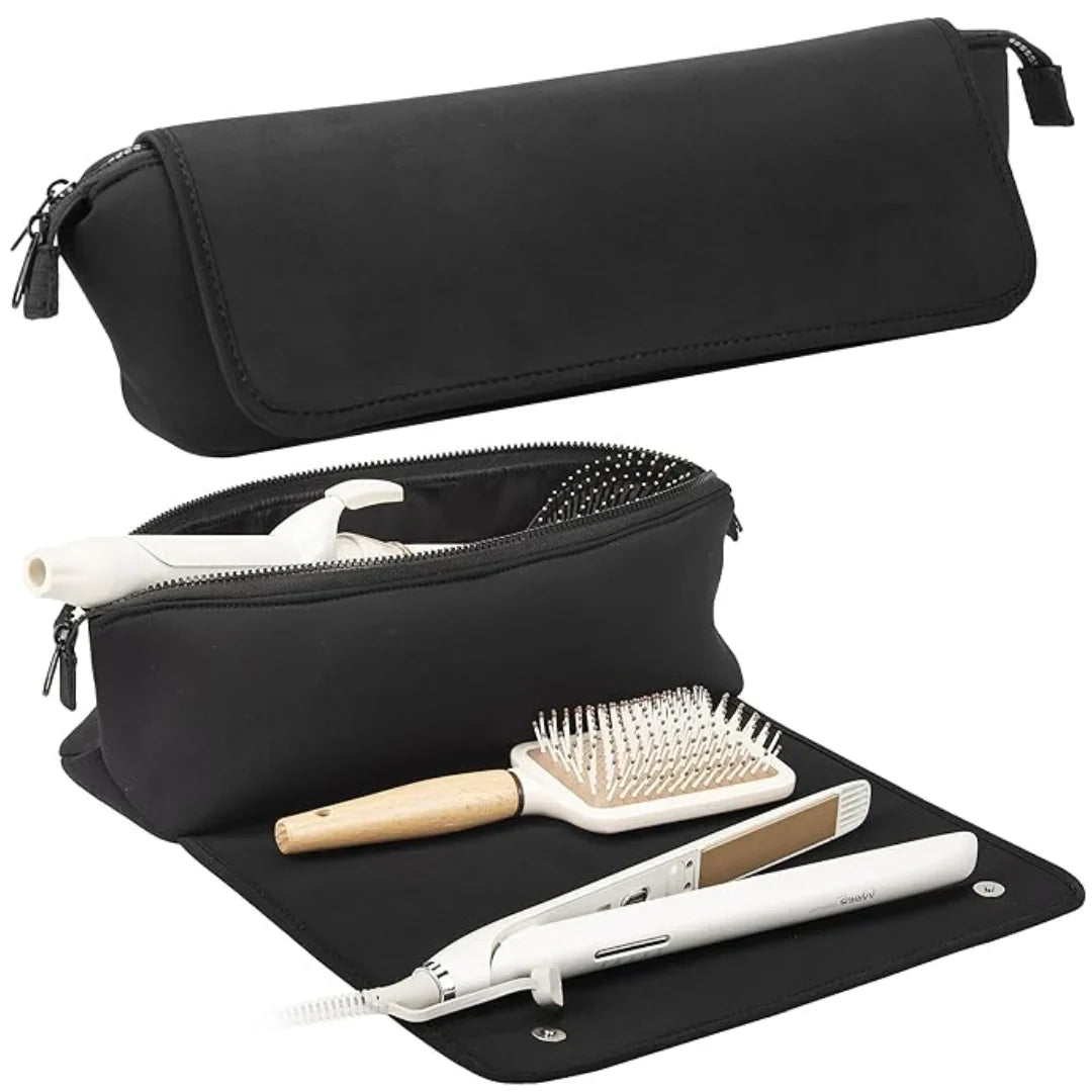 2-in-1 Hair Tool Travel Bag & Heat-Resistant Pad