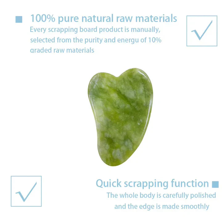 Instant Glow Gua Sha & Jade Roller Set | For Radiant Skin and Natural Relaxation