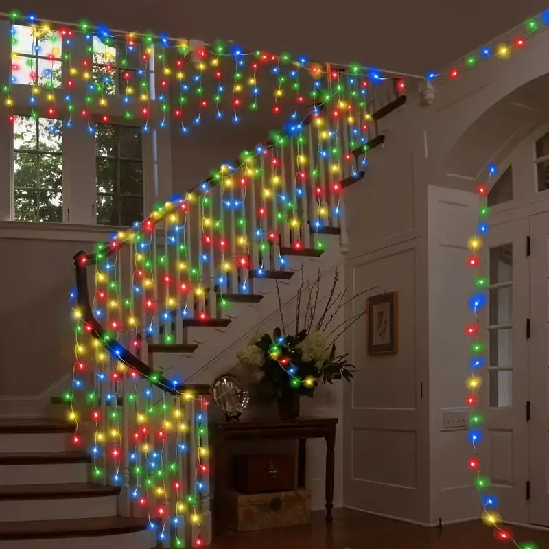 Led Starry Sky Icicle Fairy Lights - Decorative Light Curtains For Christmas And Garden