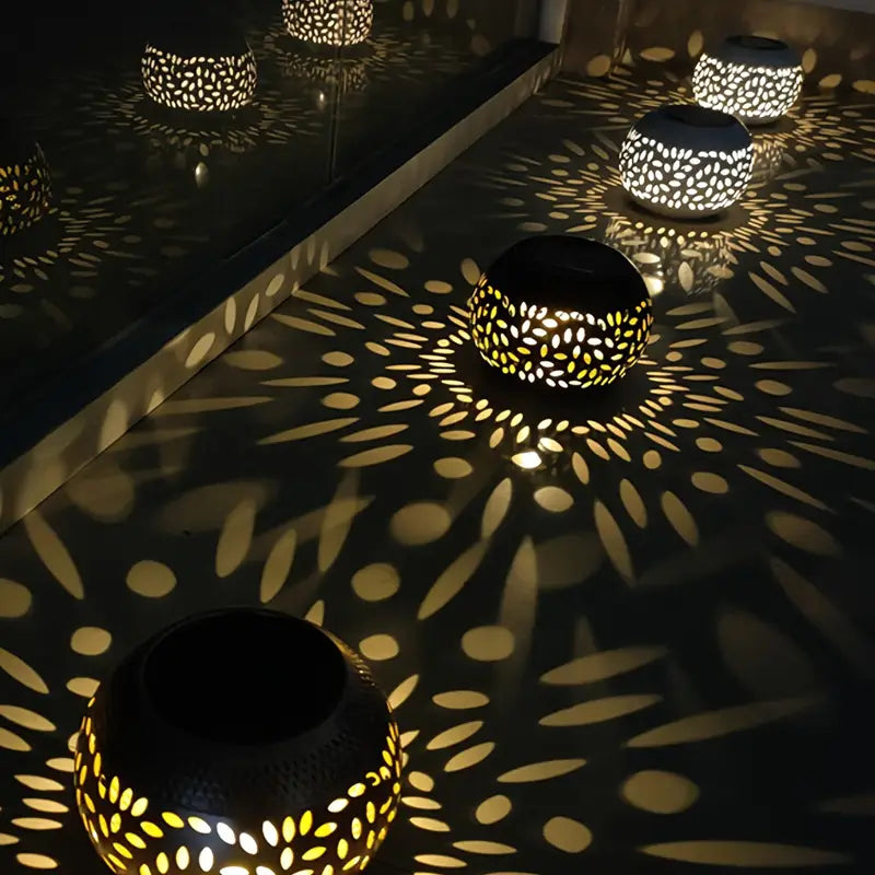 Dotted Solar Garden Lighting - Decorative Lamp for Outdoor Areas and Patios