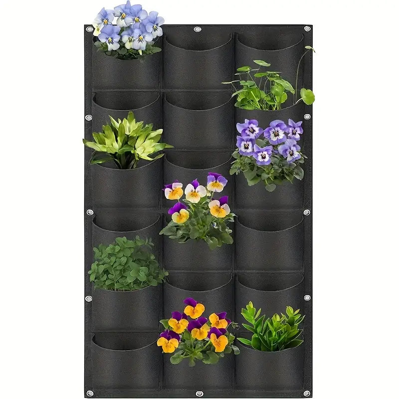 Felt Plant Bag for Vertical Wall Mounting - Three - Dimensional , Non - Woven Plant Bag