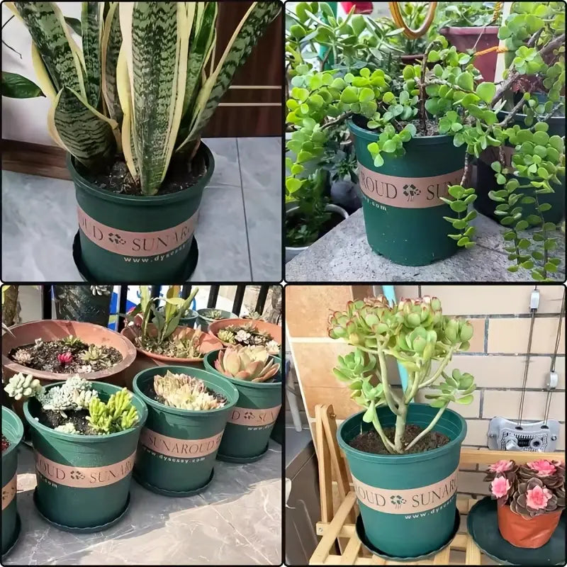 Robust Plastic Plant Pot - Weatherproof Flower Pot for Garden and Balcony