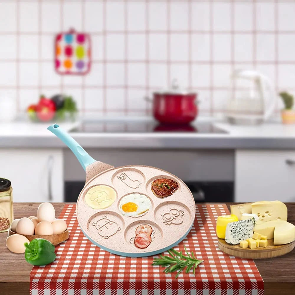 Breakfast Frying Pan For Children - Fun Pancake & Fried Egg Moulds