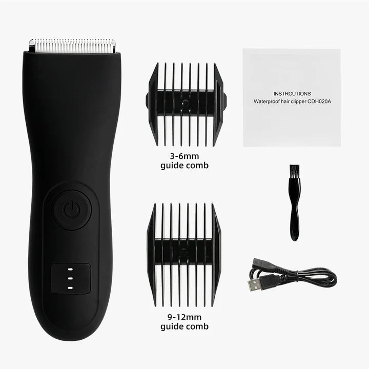 Men's Body Hair Trimmer And Women's Shaver With Bikini Attachment