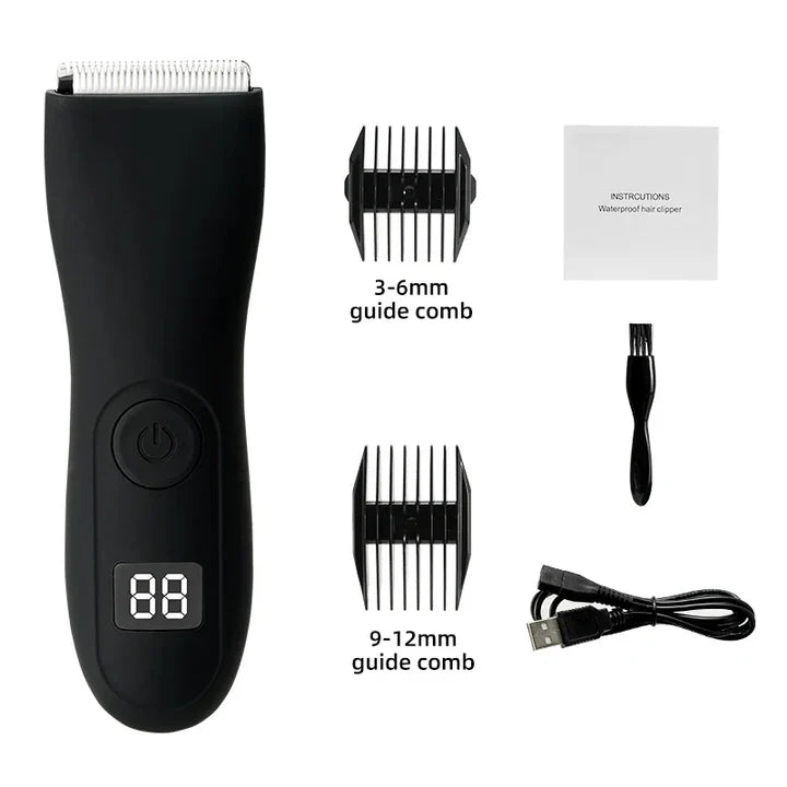 Men's Body Hair Trimmer And Women's Shaver With Bikini Attachment