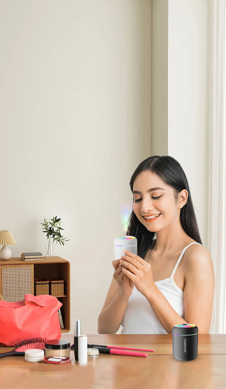Compact Humidifier With Aromatherapy USB Powered For Car And Bedroom