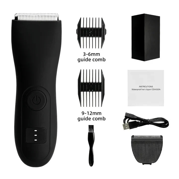 Men's Body Hair Trimmer And Women's Shaver With Bikini Attachment