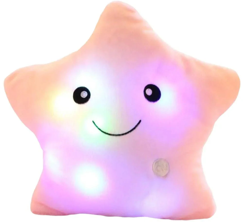 Luminous Star Cushion - Cosy Led Fabric Cushion With Colour Change And Cute Design