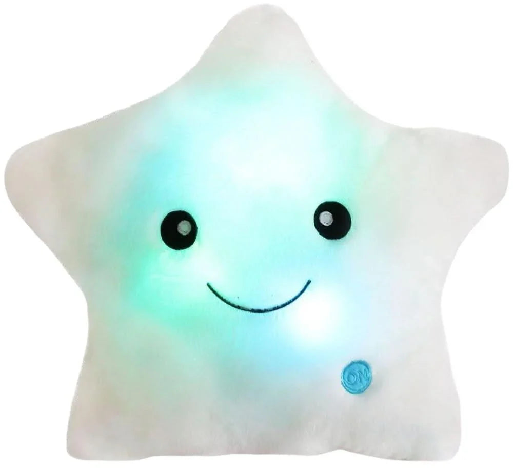 Luminous Star Cushion - Cosy Led Fabric Cushion With Colour Change And Cute Design