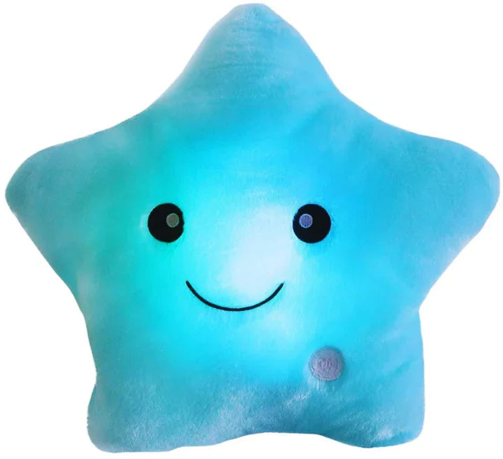 Luminous Star Cushion - Cosy Led Fabric Cushion With Colour Change And Cute Design