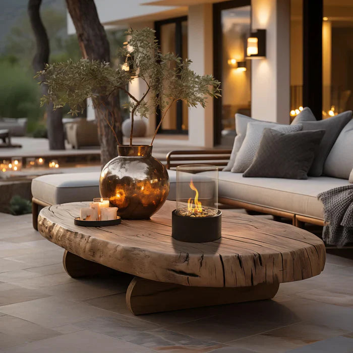 Modern Portable Table Fire Lantern