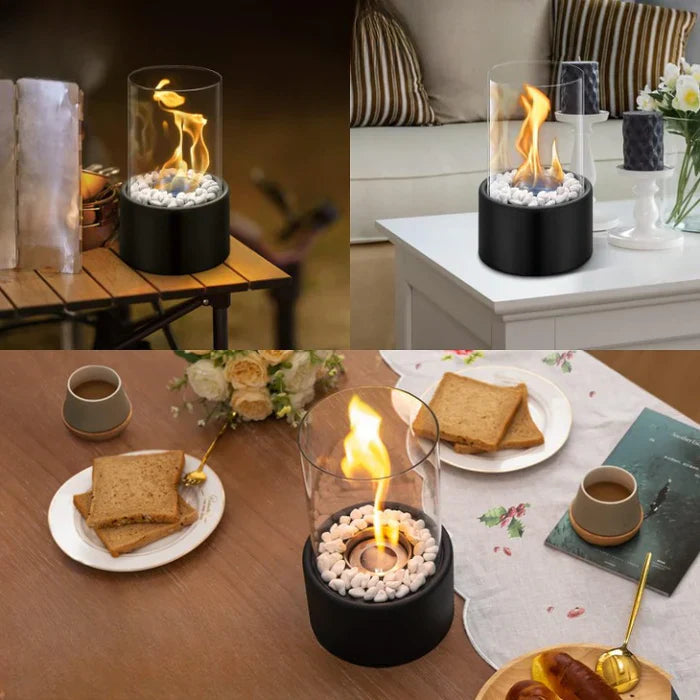 Modern Portable Table Fire Lantern