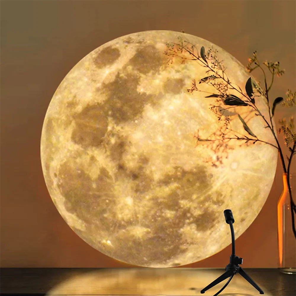 Earth and Moon Projection Lamp - Atmospheric Ceiling Lighting for Your Home