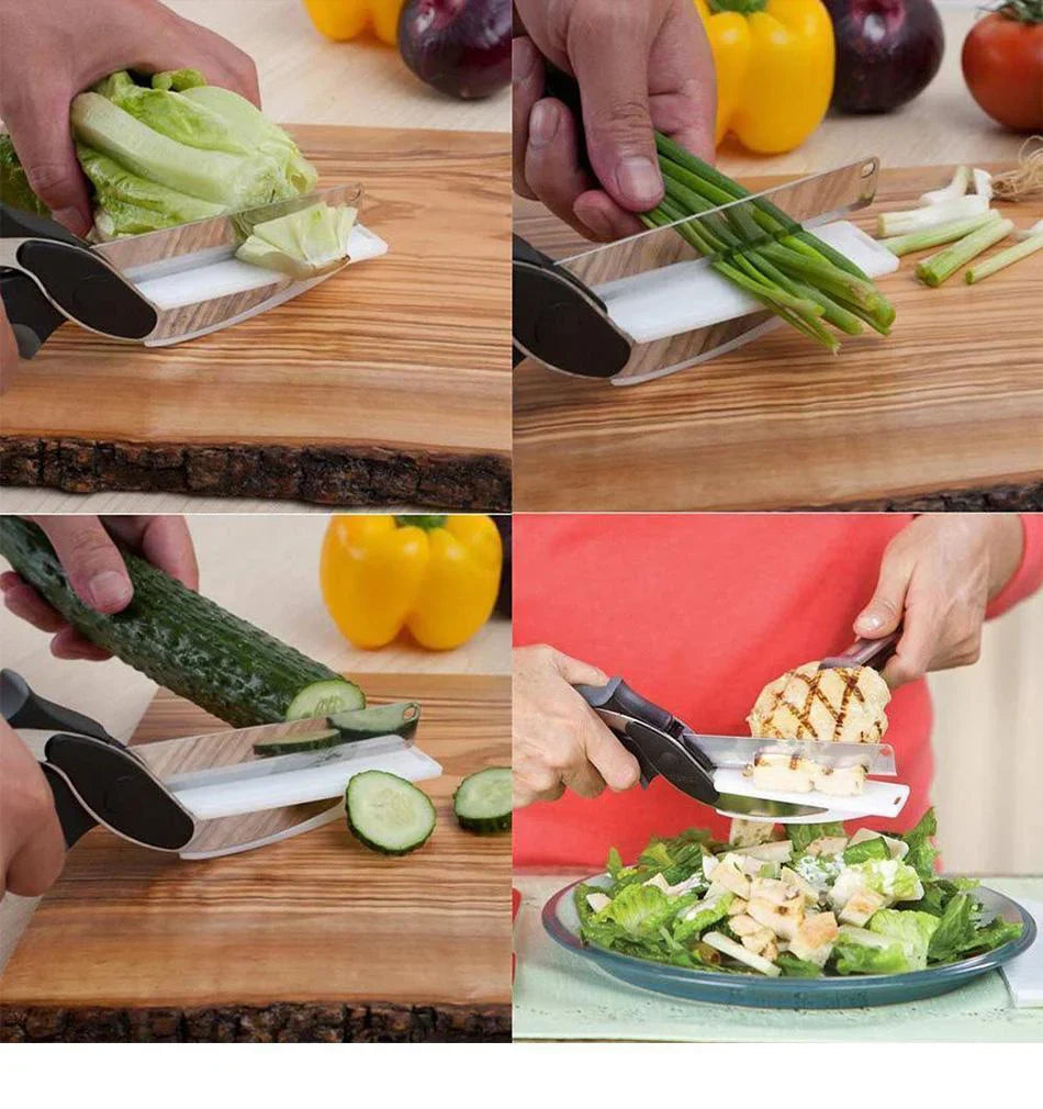 2 - In-1 Kitchen Knife Cutting Board